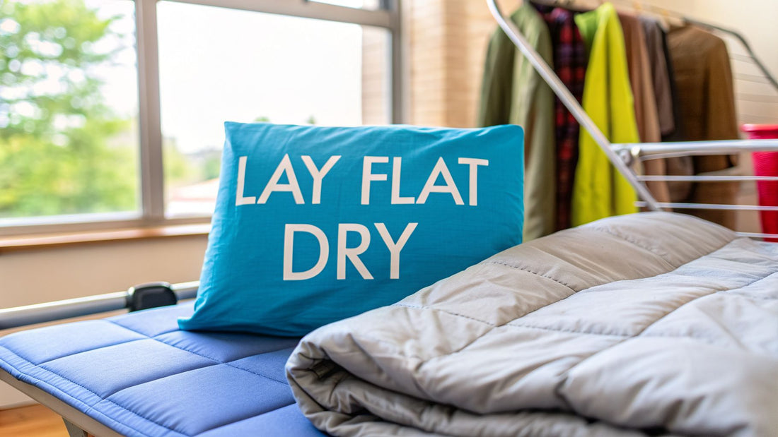 Lay Flat To Dry Your Bedding For A Perfect Wrinkle-Free Look