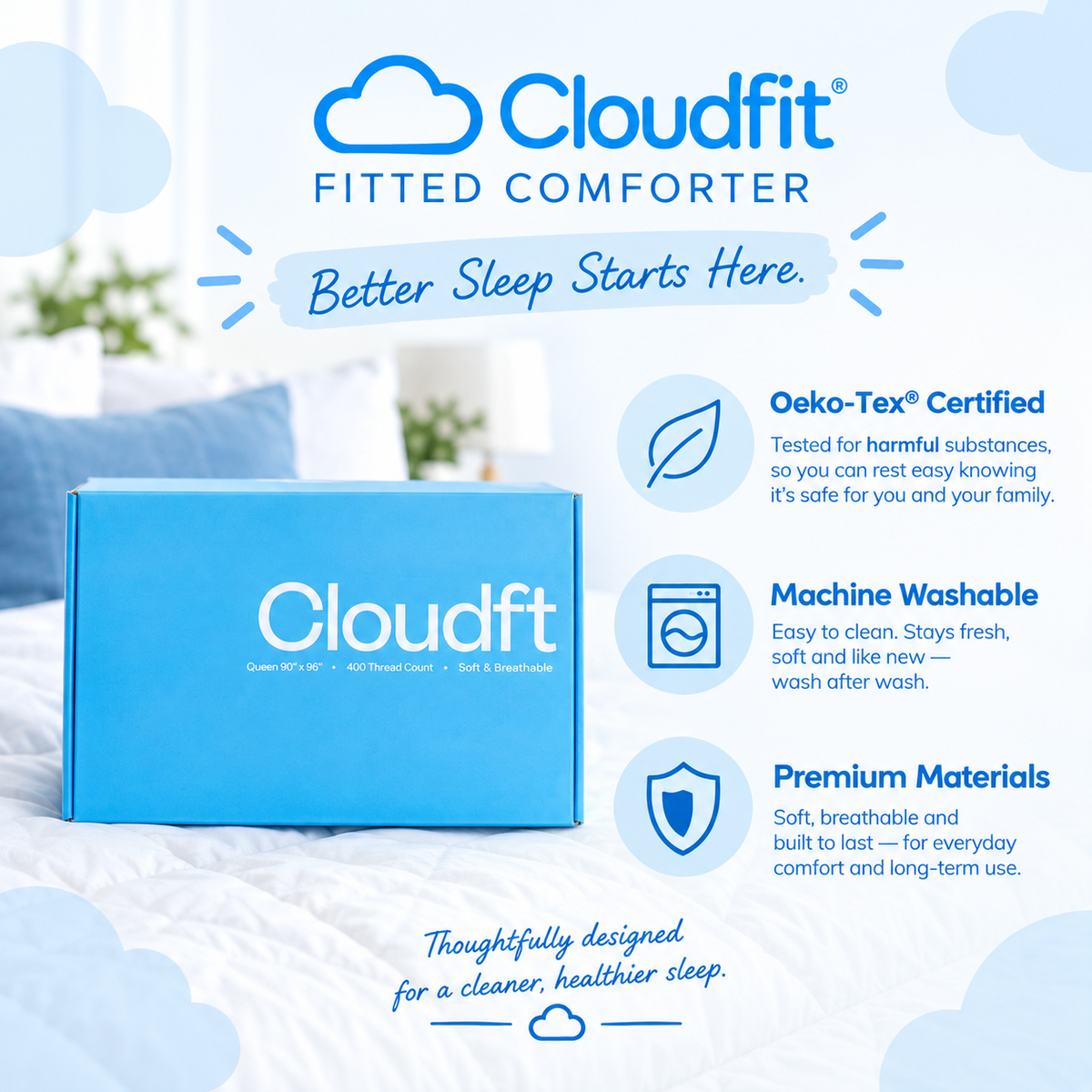 Cloudfit Fitted Comforter - Get your Ultimate Sleep Experience